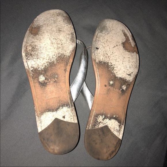 PRADA SILVER THONG SANDAL FLIP FLOP | Authentic | - Picture 4 of 7